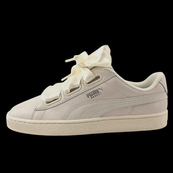 Puma Basket Heart NS Women's Shoes Puma White 364108-02 Size 11 US - Picture 3 of 14